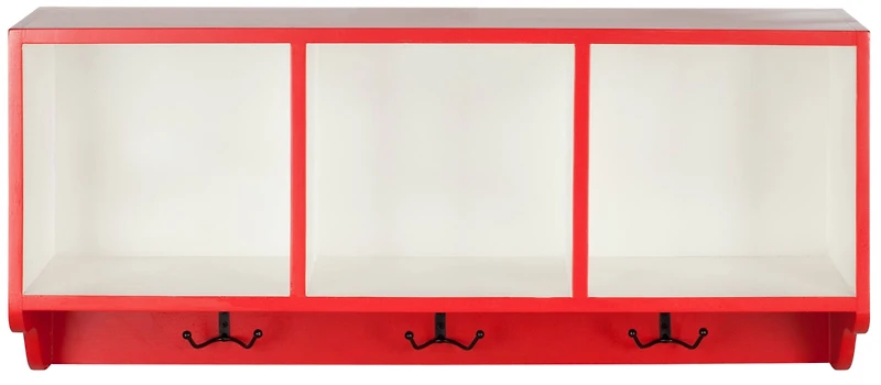 Alice Wall Shelf in Red & White