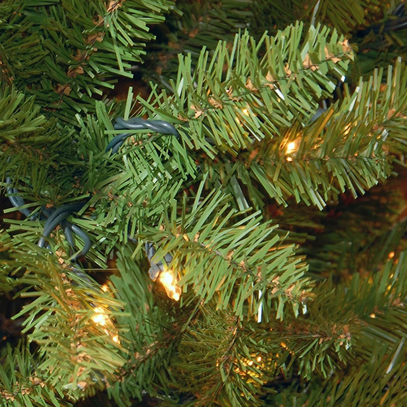 7.5ft. Pre-lit Kingswood Fir Pencil Artificial Christmas Tree, Clear Lights