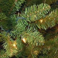 7.5ft. Pre-lit Kingswood Fir Pencil Artificial Christmas Tree, Clear Lights