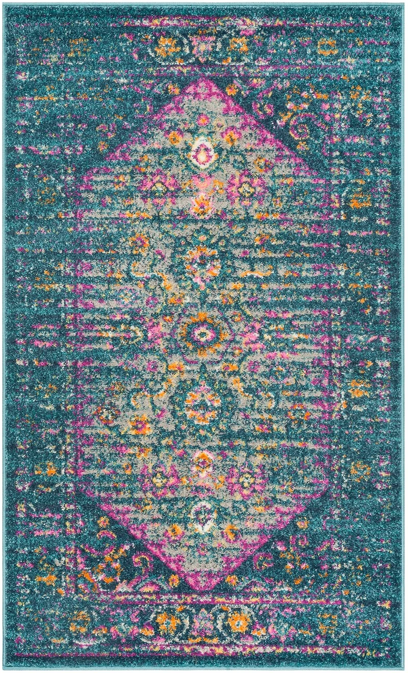 Madison Distressed Medallion 3' X 5' Area Rug