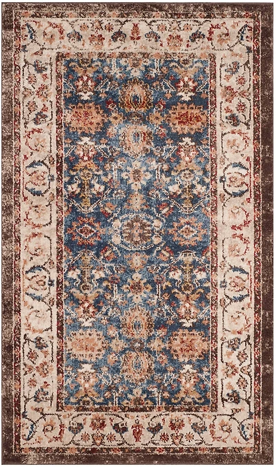 Bijar Distressed Floral 4' X 6' Area Rug