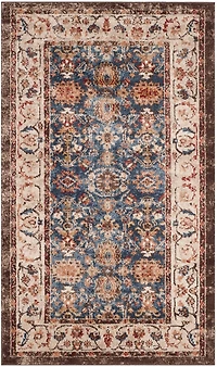 Bijar Distressed Floral 4' X 6' Area Rug