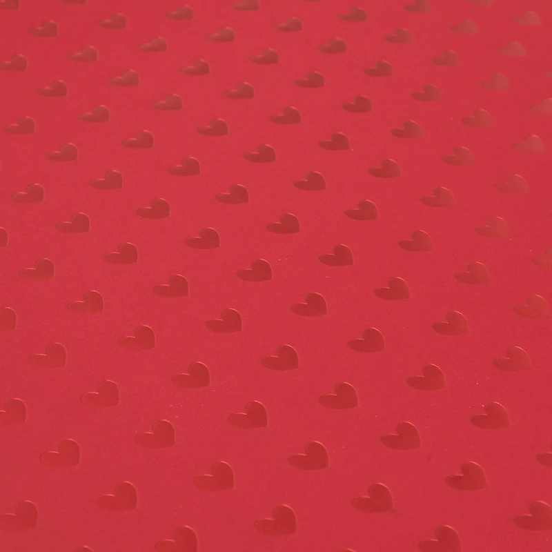 Red Foil Hearts Paper by Recollections®, 12" x 12"