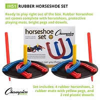 Champion Sports Rubber Horseshoe Set