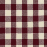 Springs Creative Cabin Check Burgundy Fabric