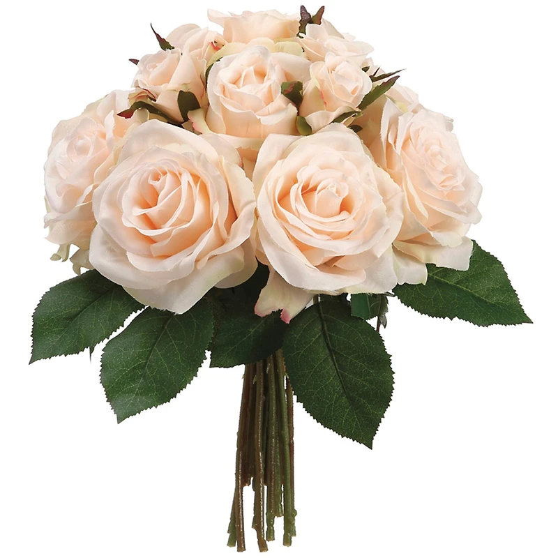 11.5" Peach Rose Bundle