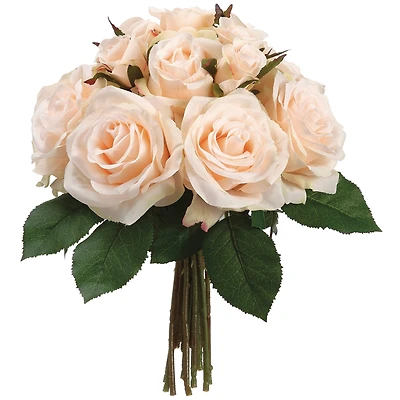11.5" Peach Rose Bundle