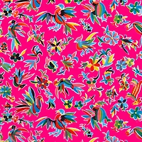 Fuchsia Aztec Oilcloth