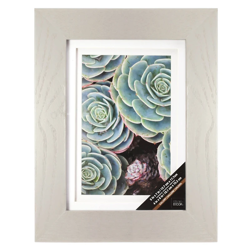 Gray Gallery Frame with Double Mat by Studio Décor