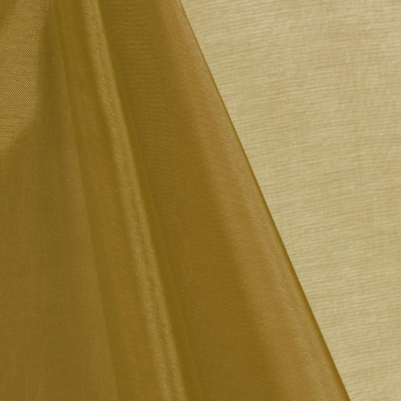 Dark Gold Mirror Organza