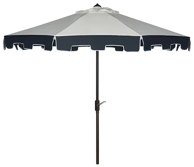 City Fashion 9Ft Umbrella in Natural & Navy