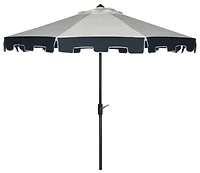 City Fashion 9Ft Umbrella in Natural & Navy