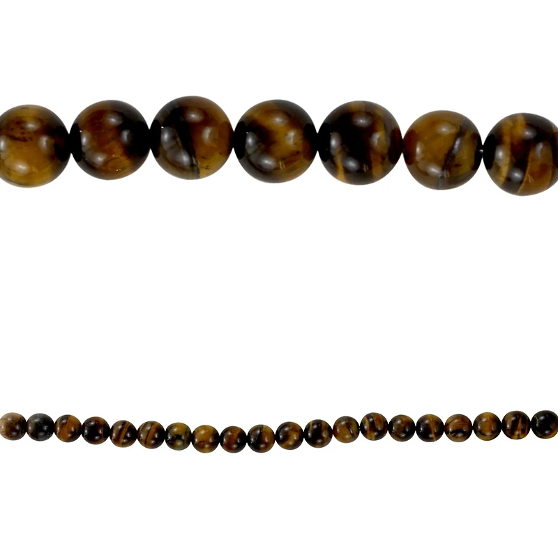 9 Pack: Brown Tiger's Eye Round Beads, 10mm by Bead Landing™