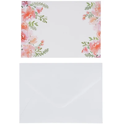 Floral Flat Cards & Envelopes by Recollections™, 5" x 7"