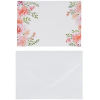 Floral Flat Cards & Envelopes by Recollections™, 5" x 7"