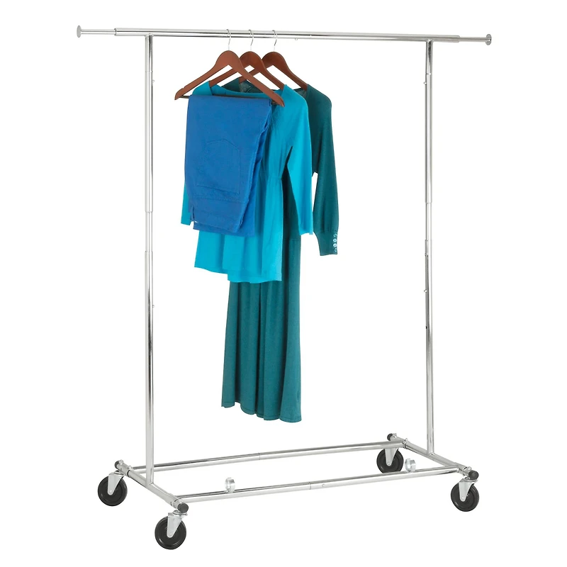 Honey Can Do Chrome Collapsible Commercial Garment Rack