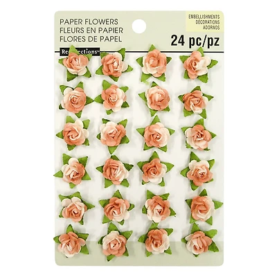 Pink Mini Paper Rose Embellishments By Recollections™