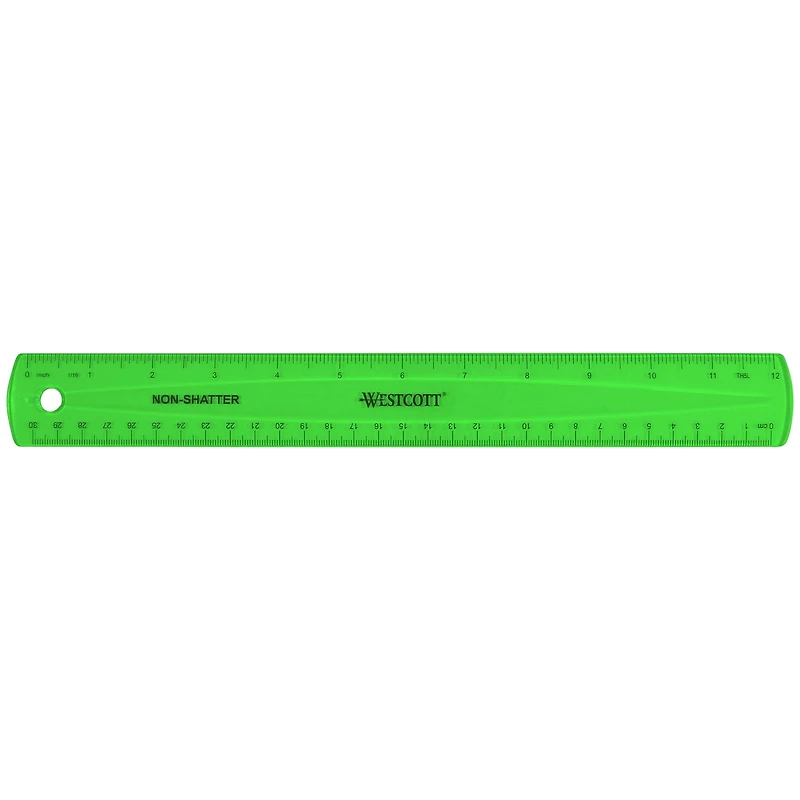 Assorted Westcott® Translucent Shatterproof Ruler
