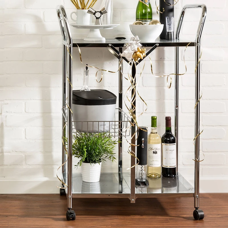 Honey Can Do Deluxe Foldable Push Cart