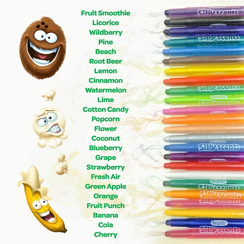 12 Packs: 24 ct. (288 total) Crayola® Silly Scents™ Mini Twistables® Crayons