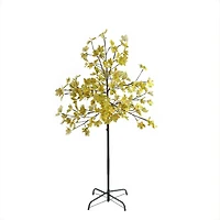 5ft Fall Harvest Yellow Maple Leaf Tree with LED Lights