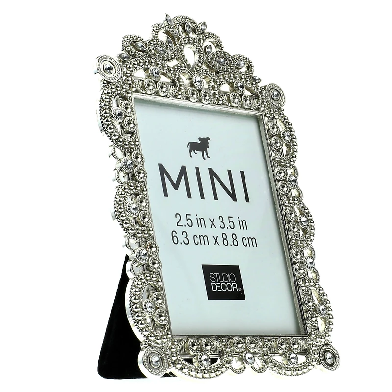 Antique Silver Mini Frame with Jewels by Studio Décor®