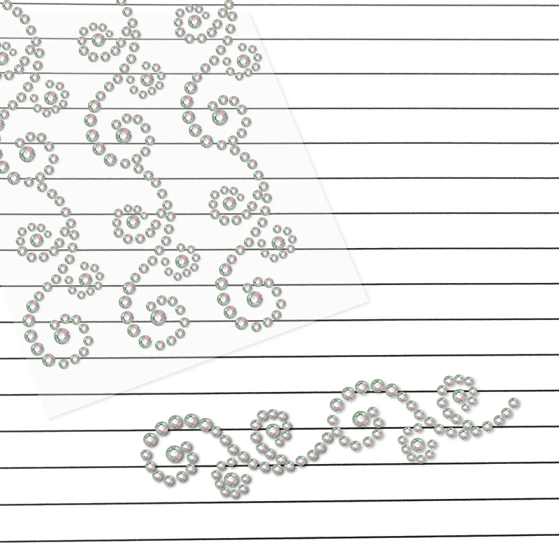 Clear Iridescent Flourishes Bling Stickers By Recollections™