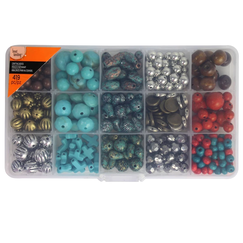 12 Pack: Southwest Crafting Beads Box by Bead Landing™