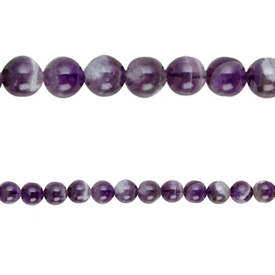 12 Pack: Amethyst Round Beads, 8mm by Bead Landing™