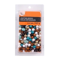Mixed White, Brown & Turquoise Craft Beads by Bead Landing™