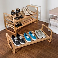 Honey Can Do 3-Tier Nesting Bamboo Shoe Rack
