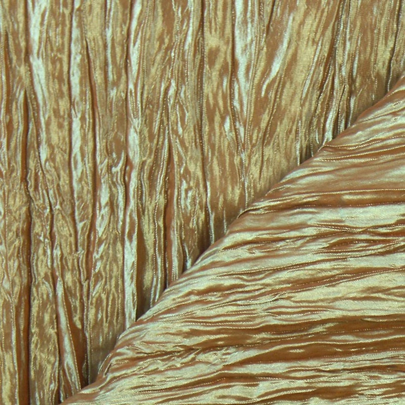 Aqua-Sienna Crushed Taffeta