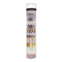 6 Packs: 15 ct. (90 total) Metallic Foil Crafting Tape Set by Recollections™