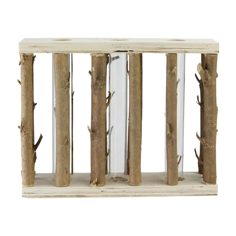 7.75" Branches in Wood Frame Vase Tabletop Accent