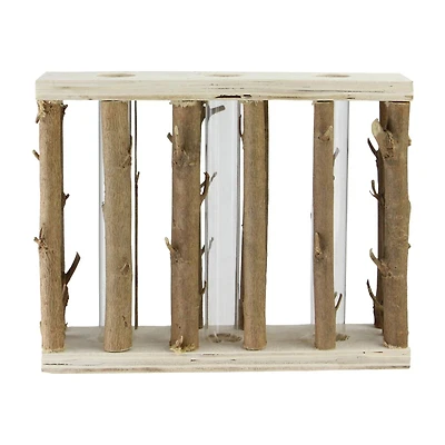 7.75" Branches in Wood Frame Vase Tabletop Accent