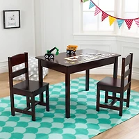 KidKraft Espresso Rectangle Table & 2 Chair Set