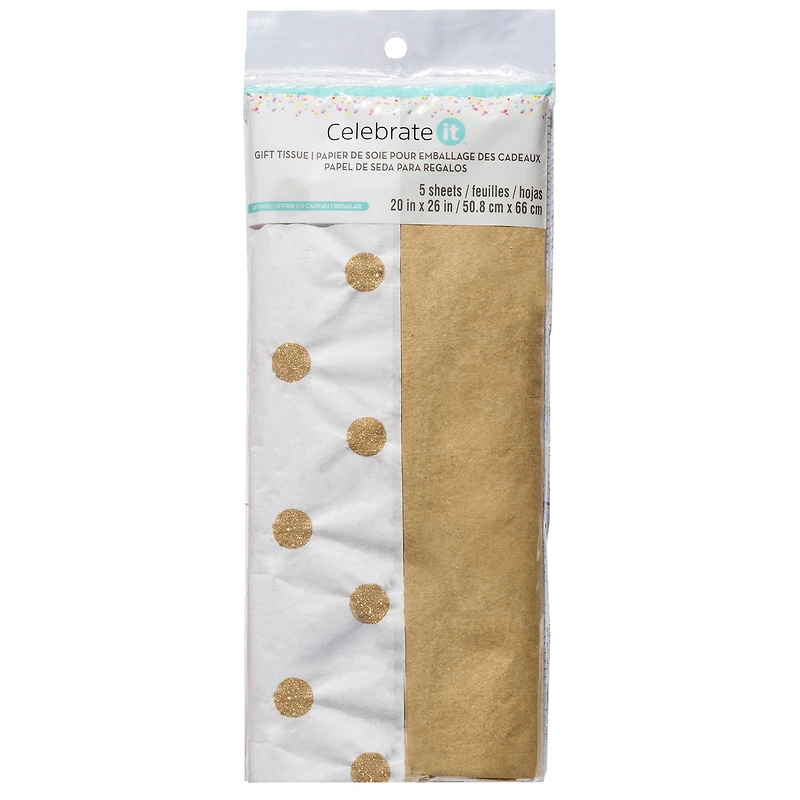 Gold Dot Gift Tissue Papers By Celebrate It™