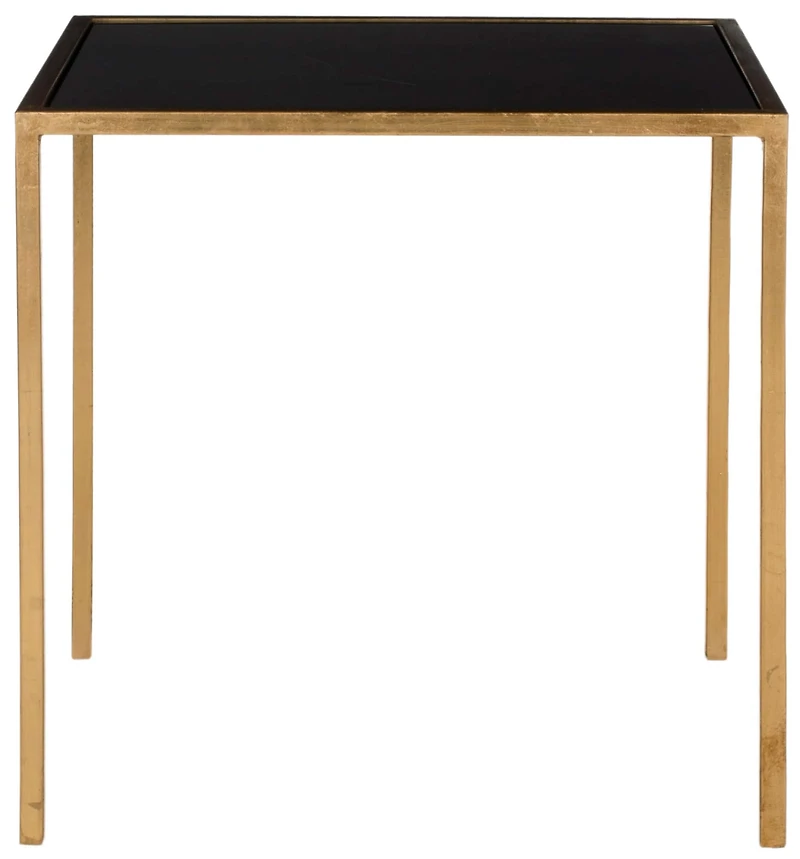 Kiley Accent Table in Gold & Black