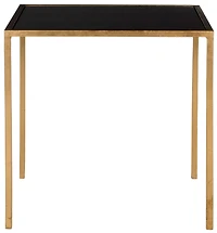 Kiley Accent Table in Gold & Black