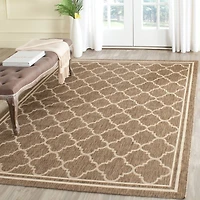 Courtyard Quatre Border 5'-3" X 7'-7" Area Rug