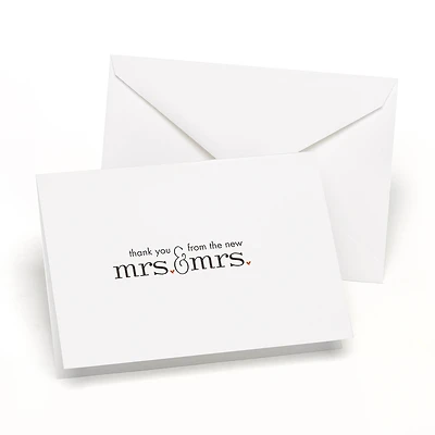 Hortense B. Hewitt Co. Thank You Cards, New Mrs. & Mrs.