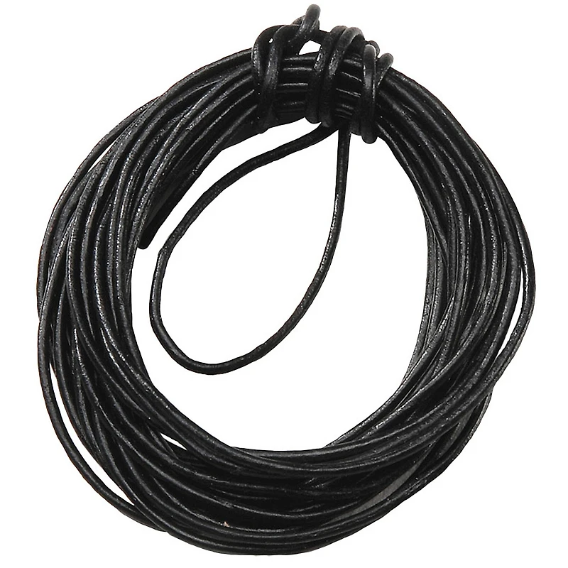 Black Leather Cord by Bead Landing