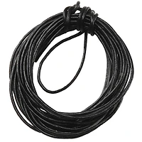 Black Leather Cord by Bead Landing