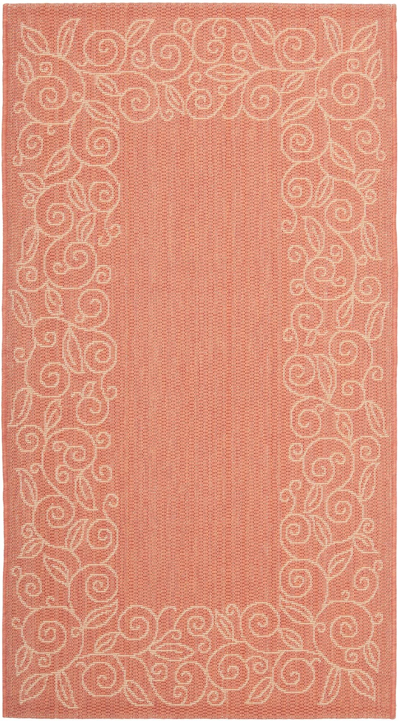 Courtyard Scrolling Border 4' X 5'-7" Area Rug