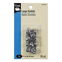 15 Nickel Eyelets - 1/4"