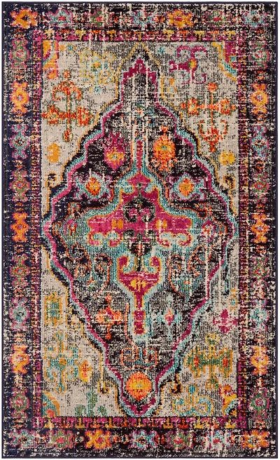 Monaco Warm Bohemian 3' X 5' Area Rug