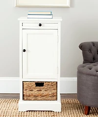 Raven Storage Unit in Distressed Cream