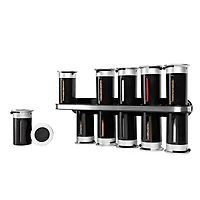 Honey Can Do Zero Gravity™ Wall-Mount Magnetic Spice Rack, Black