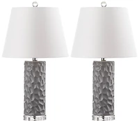 Dixon Table Lamp Set in Grey