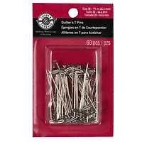 12 Packs: 60 ct. (720 total) 1.75" Quilter's T-Pins by Loops & Threads™